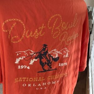 Original Use Orange Dust Bowl Rodeo Graphic Tee